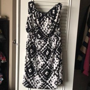 Strapless Aztec Dress